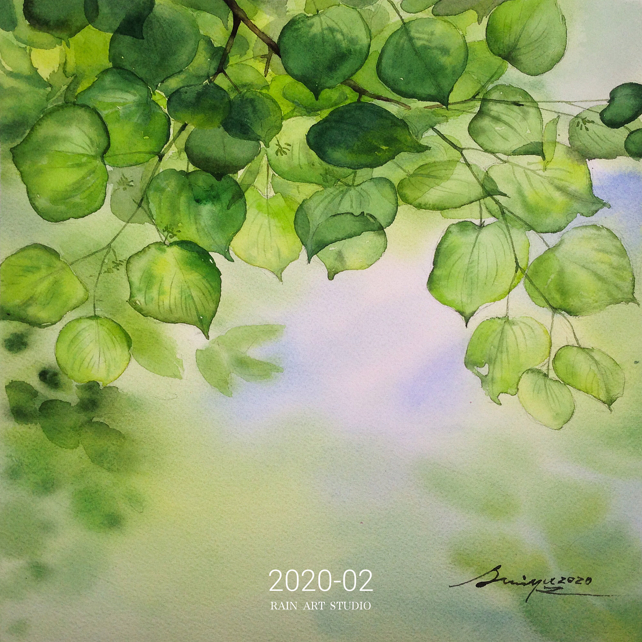第四季 线上水彩基础课 第9课时 - 新绿|纯艺术|绘画|时雨美术rainart