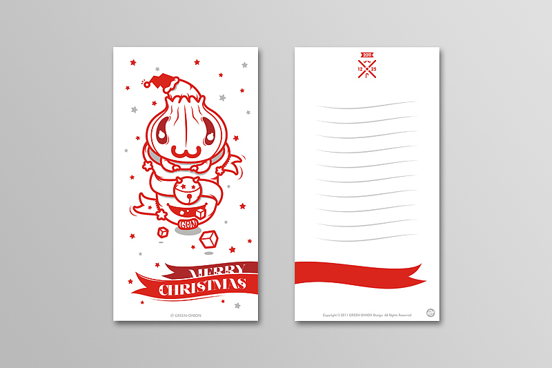 2011-圣诞节-贺卡（图ZNDQ5MDE1Ng==） - 新锐潮流插画 - 站酷设计师onionoo原创素材 - 站酷ZCOOL