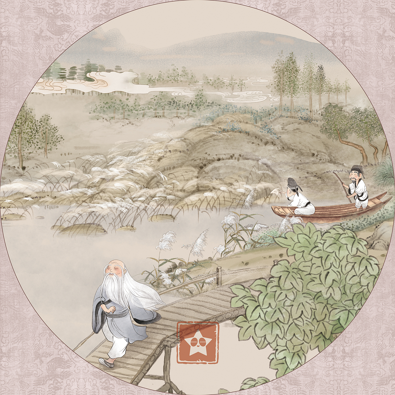 老子系列二十四节气－白露（图ZMjIzNzk4OTEy） - 艺术插画 - 站酷设计师对儿双生_张潇原创素材 - 站酷ZCOOL