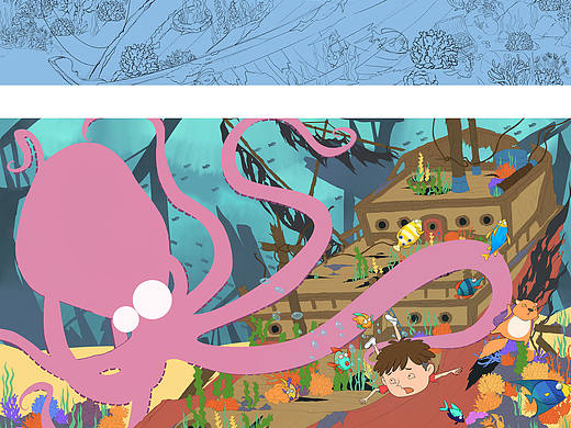 海底奇妙旅行（个人主页-ZNTM4NDI0NDA=） - 绘本 - 站酷设计师白驹等我原创素材 - 站酷ZCOOL