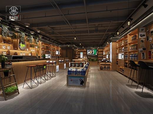 【环太苦荞连锁咖啡厅(建设路店)】成都咖啡厅设计