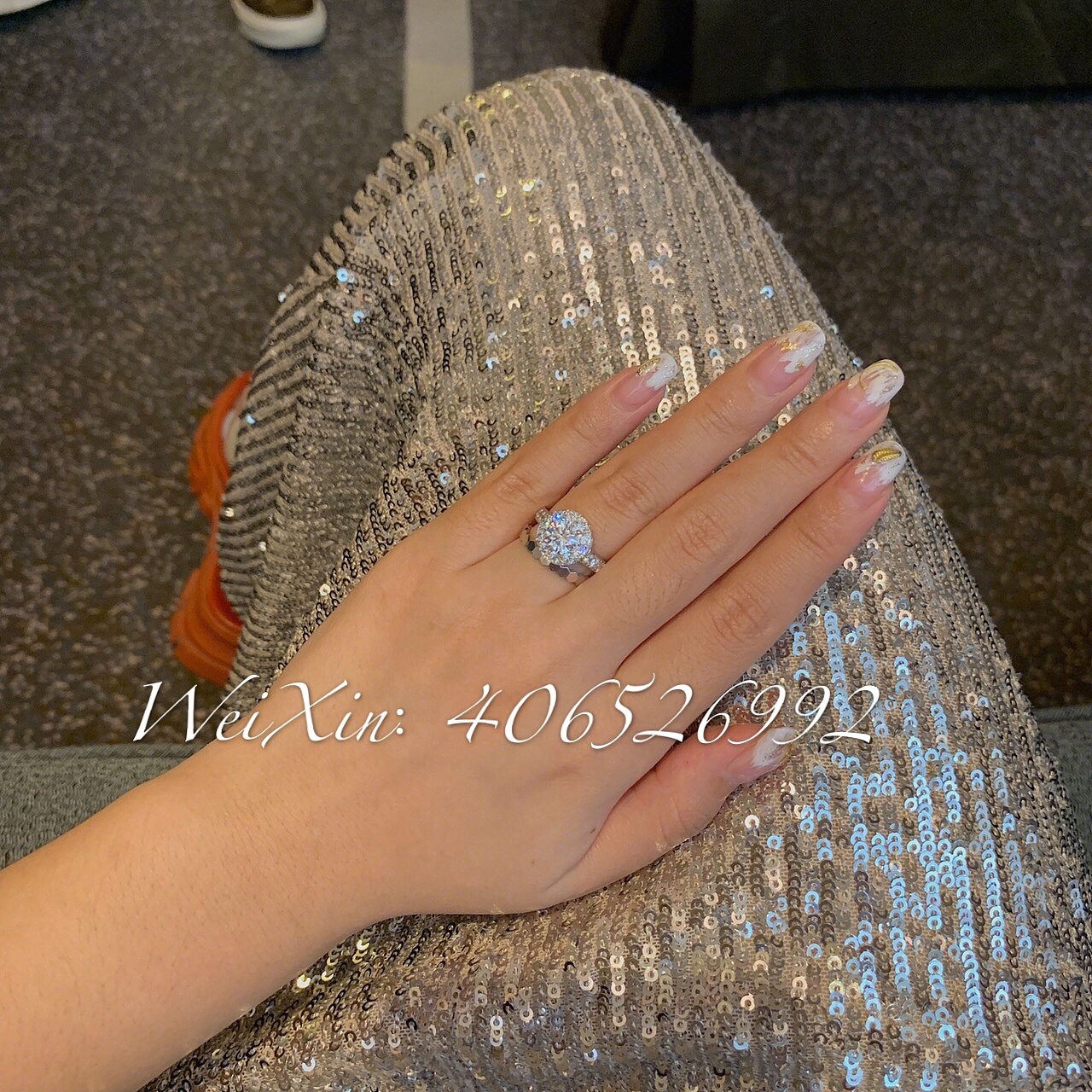 莫桑石 钻戒定制款式