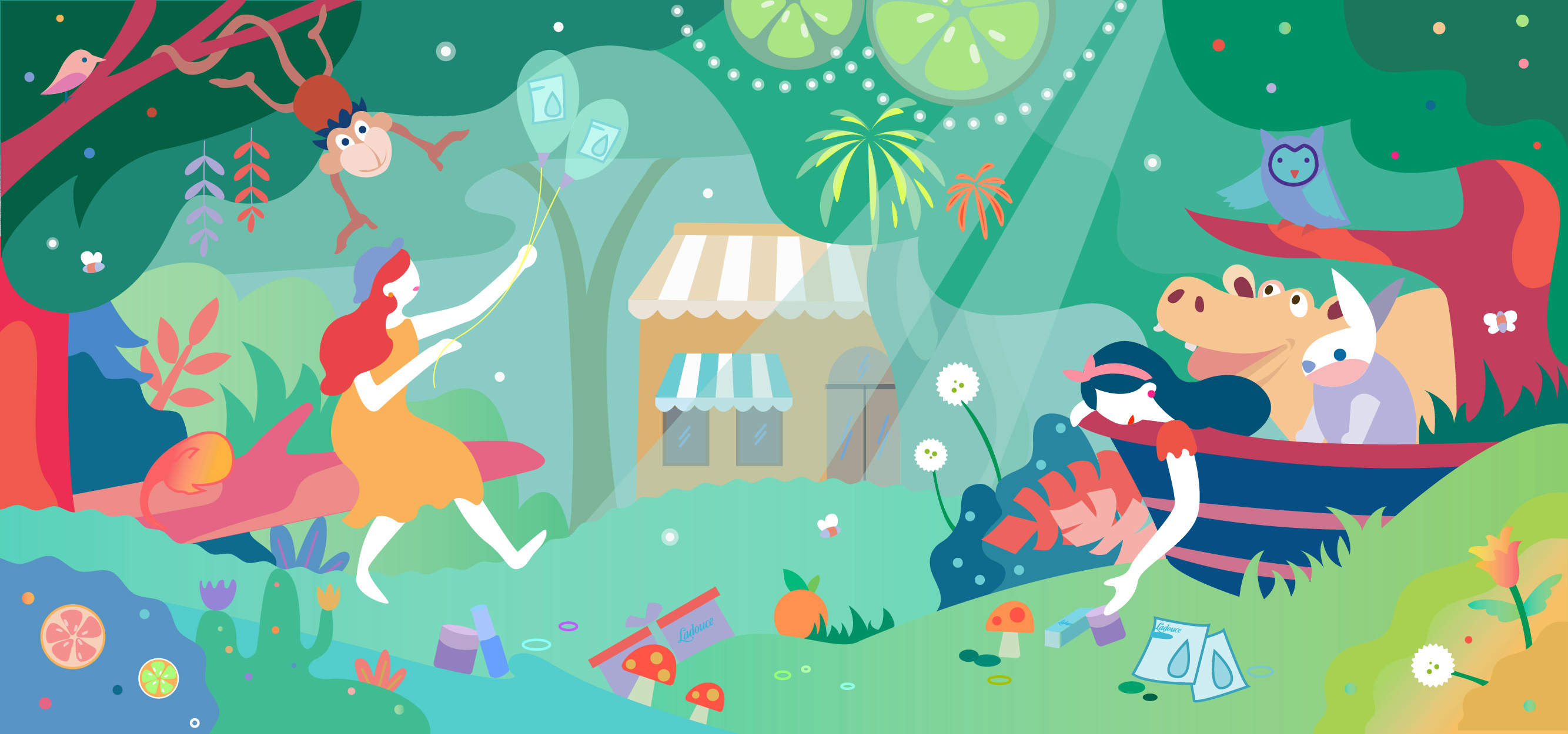 国庆化妆品banner|插画|商业插画|泡芙137738 - 原创作品 - 站酷