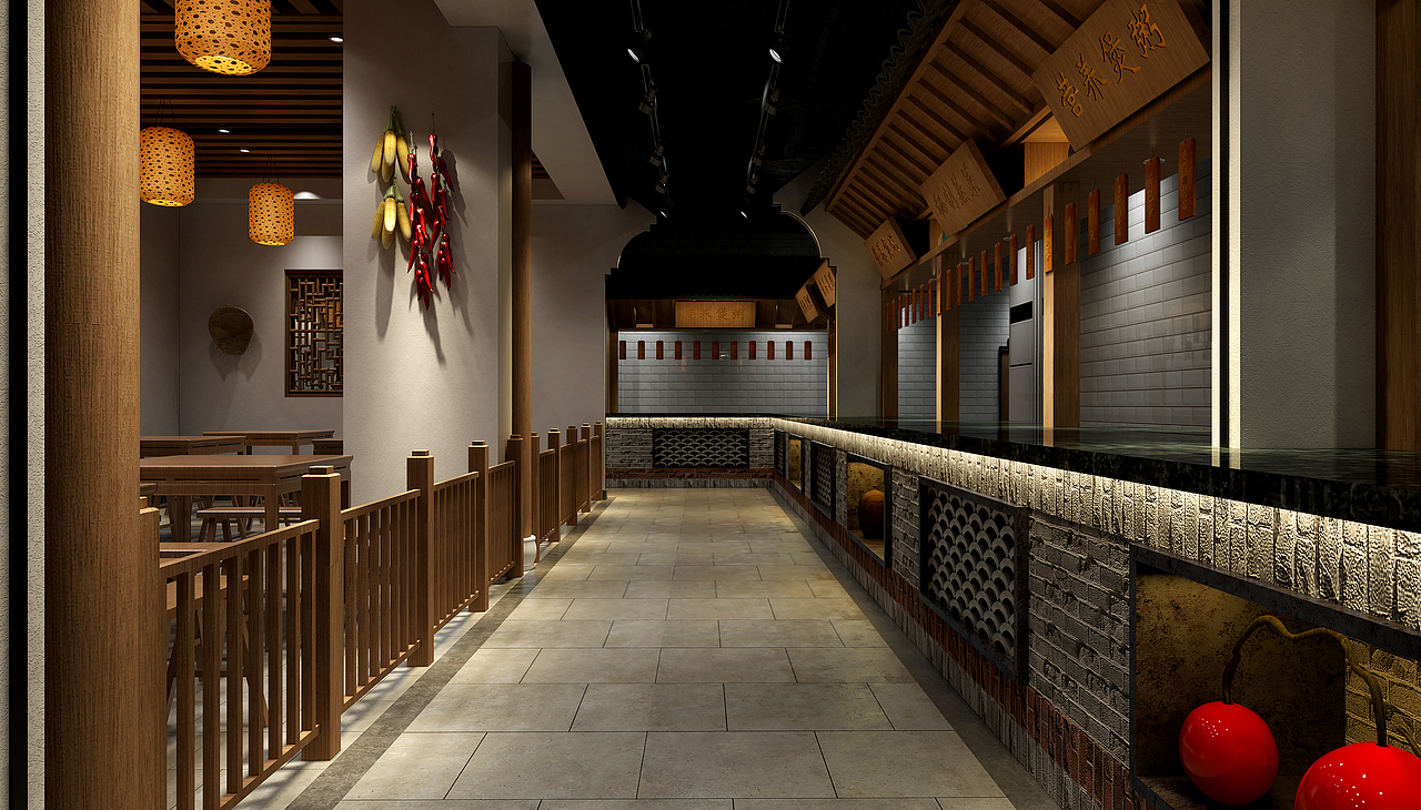 【三景装饰】有口福餐厅（图ZMTg4NTExMjI4） - 家装设计 - 站酷设计师sjzs原创素材 - 站酷ZCOOL