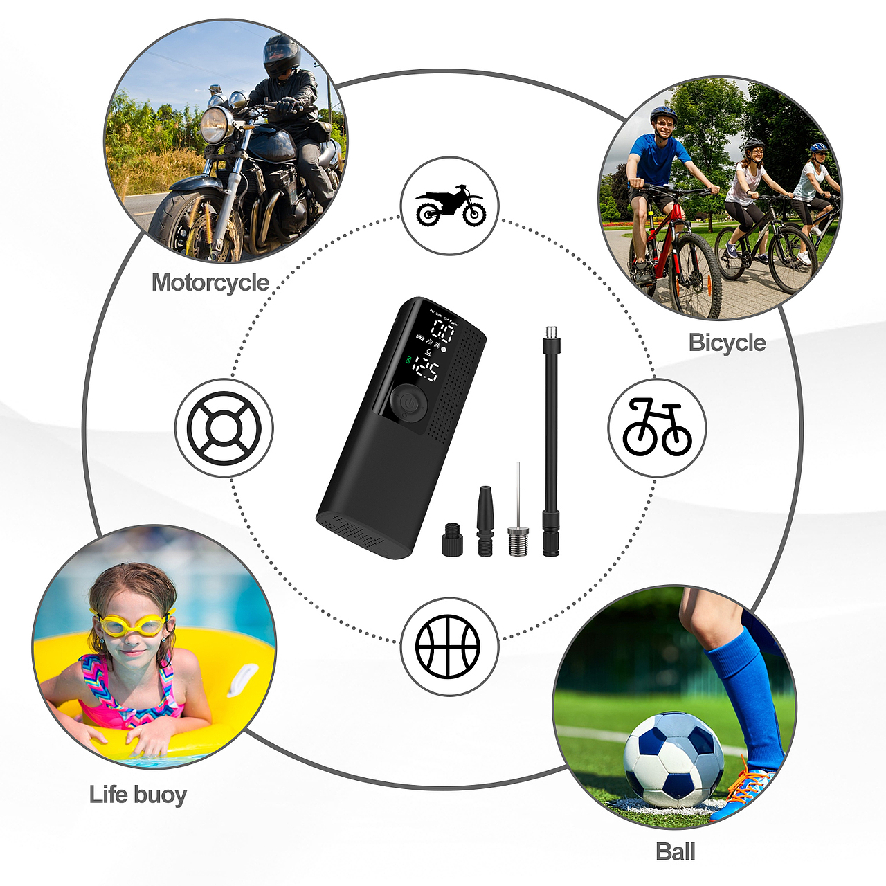 亚马逊汽车轮胎充气仪