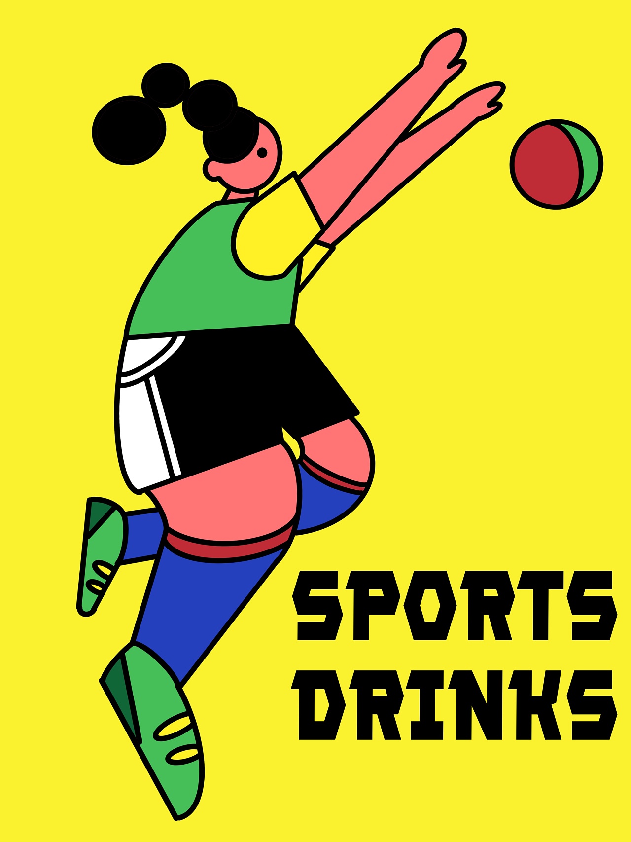 运动饮料插画