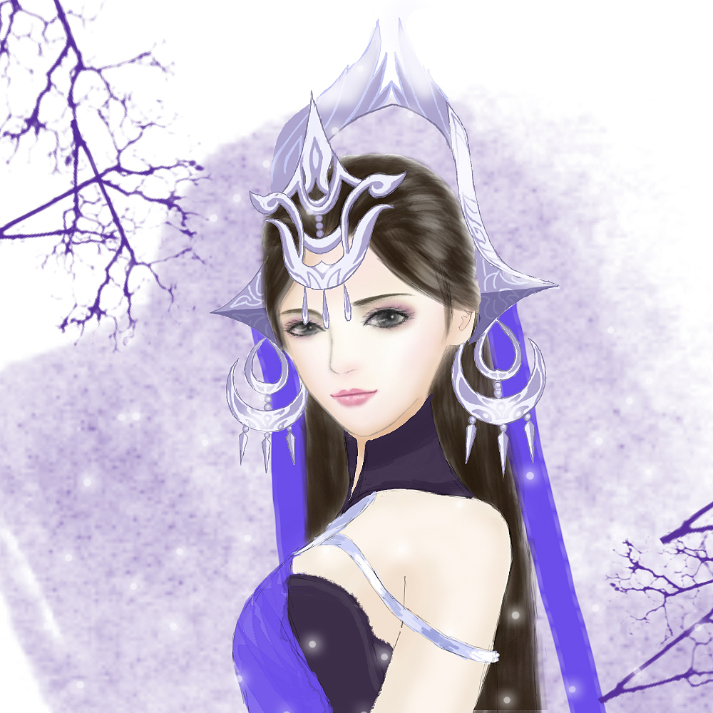 板绘练习——初尝水墨风（图ZNzgzNTEyMzY=） - 创作习作 - 站酷设计师夜猫不睡觉原创素材 - 站酷ZCOOL