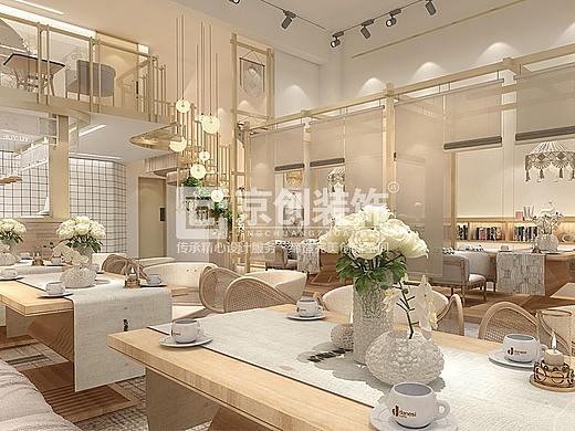 郑州时尚温馨茶餐厅设计 | 京创装饰餐饮空间设计作品