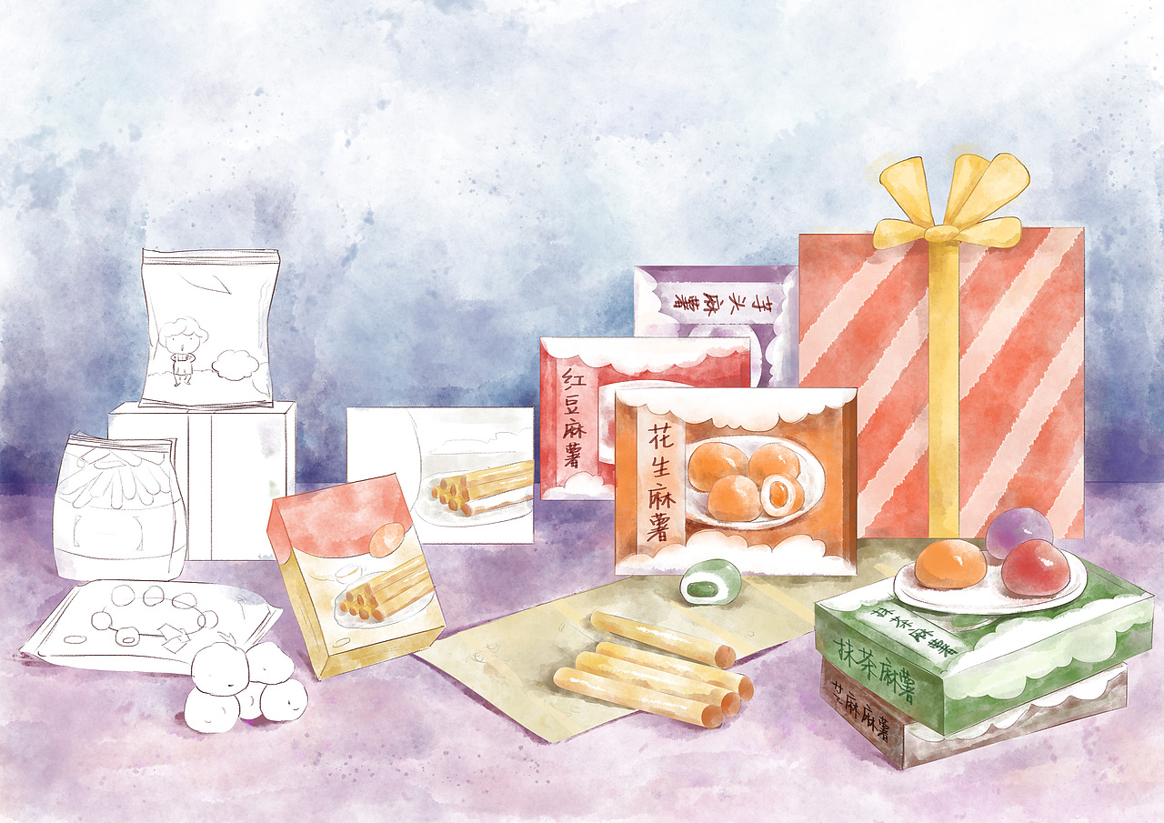 零食水彩|插画|商业插画|掌小仙儿_原创作品-站酷zcool