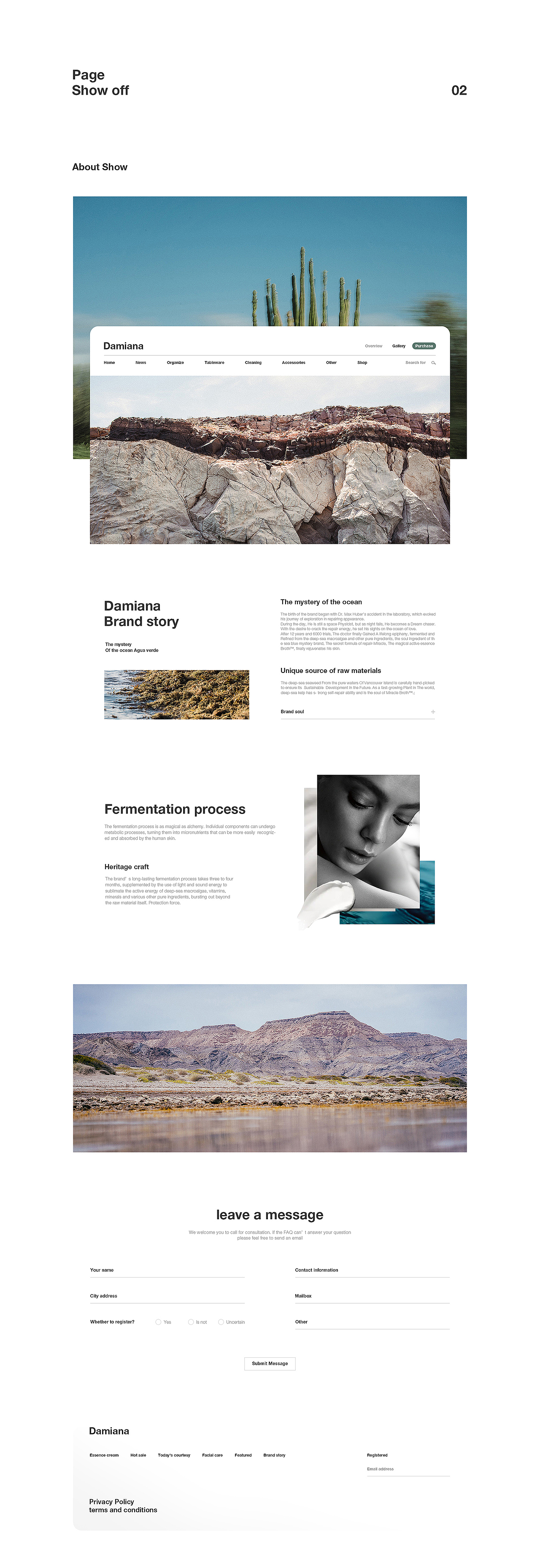 护肤品官网视觉设计（图ZMjMwNTIyNTk2） - 企业官网 - 站酷设计师白鹭传媒原创素材 - 站酷ZCOOL