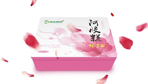 胶生惯养阿胶糕包装设计