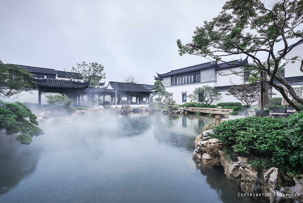 建筑摄影 - 苏州桃花源雨景