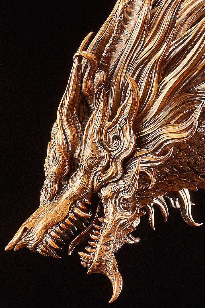 台湾原型师PKking《九天衡》系列——东宫青龙 铜雕