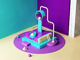 C4D小場(chǎng)景建模