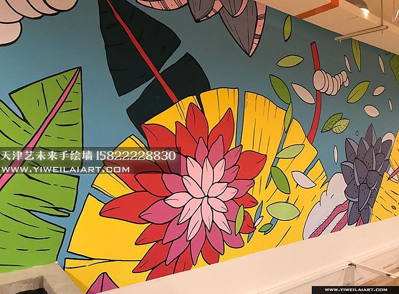 天津手绘墙设计（图ZMTU5NjU1MjI4） - 新锐潮流插画 - 站酷设计师艺未来原创素材 - 站酷ZCOOL