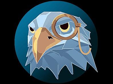 鹰-图标绘画步骤