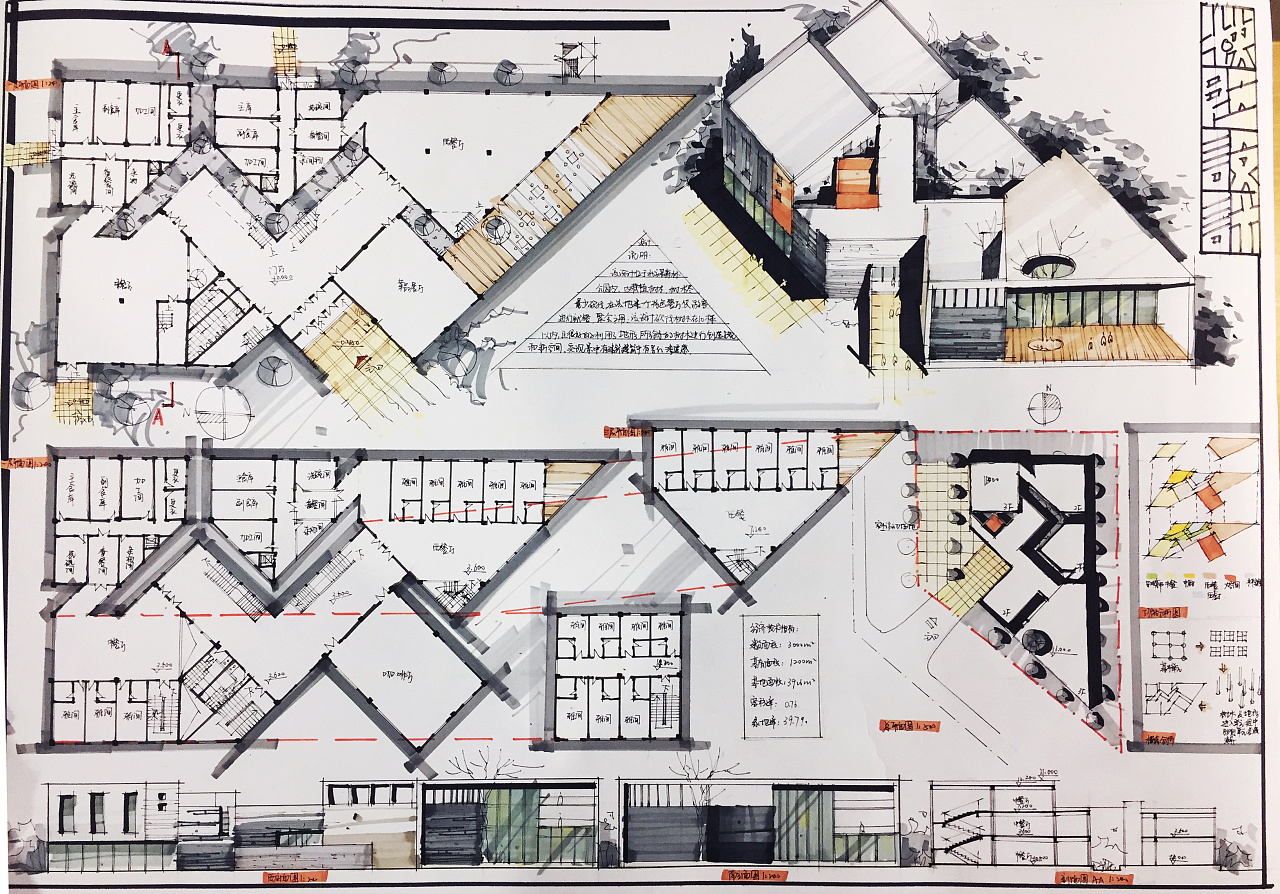 大连理工建筑学大道建筑教育快题班优秀快题作品