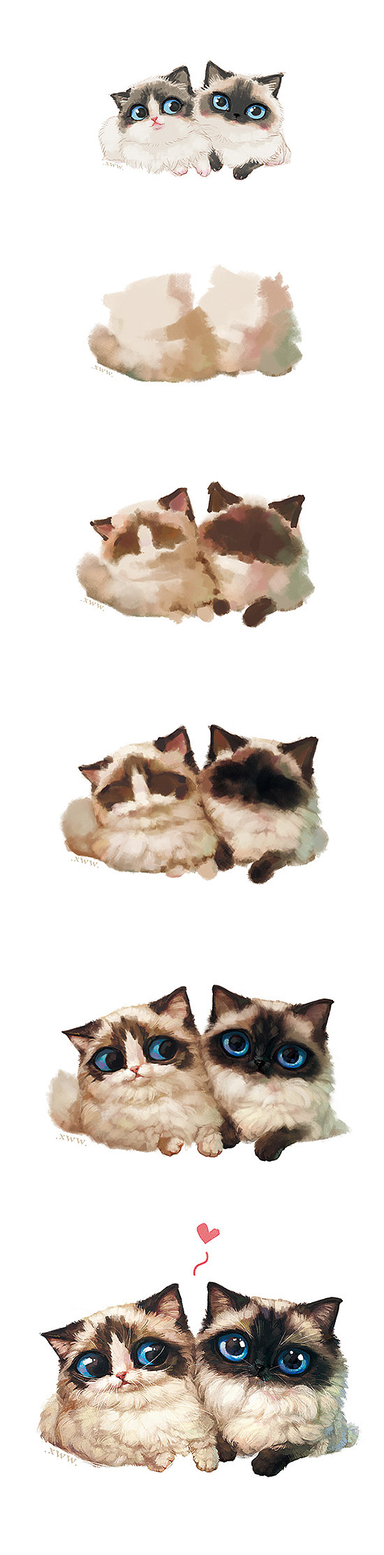 【萌宠by雪娃娃】布偶兄弟（图ZMTYwMDYwOTAw） - 商业插画 - 站酷设计师雪娃娃童画原创素材 - 站酷ZCOOL