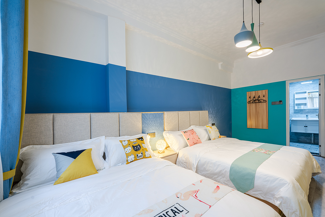 城市轻奢民宿建筑室内空间摄影