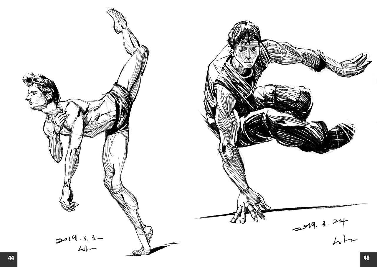 2019速写簿（图ZMTkyODgzOTcy） - 绘画 - 站酷设计师半岛酒徒原创素材 - 站酷ZCOOL