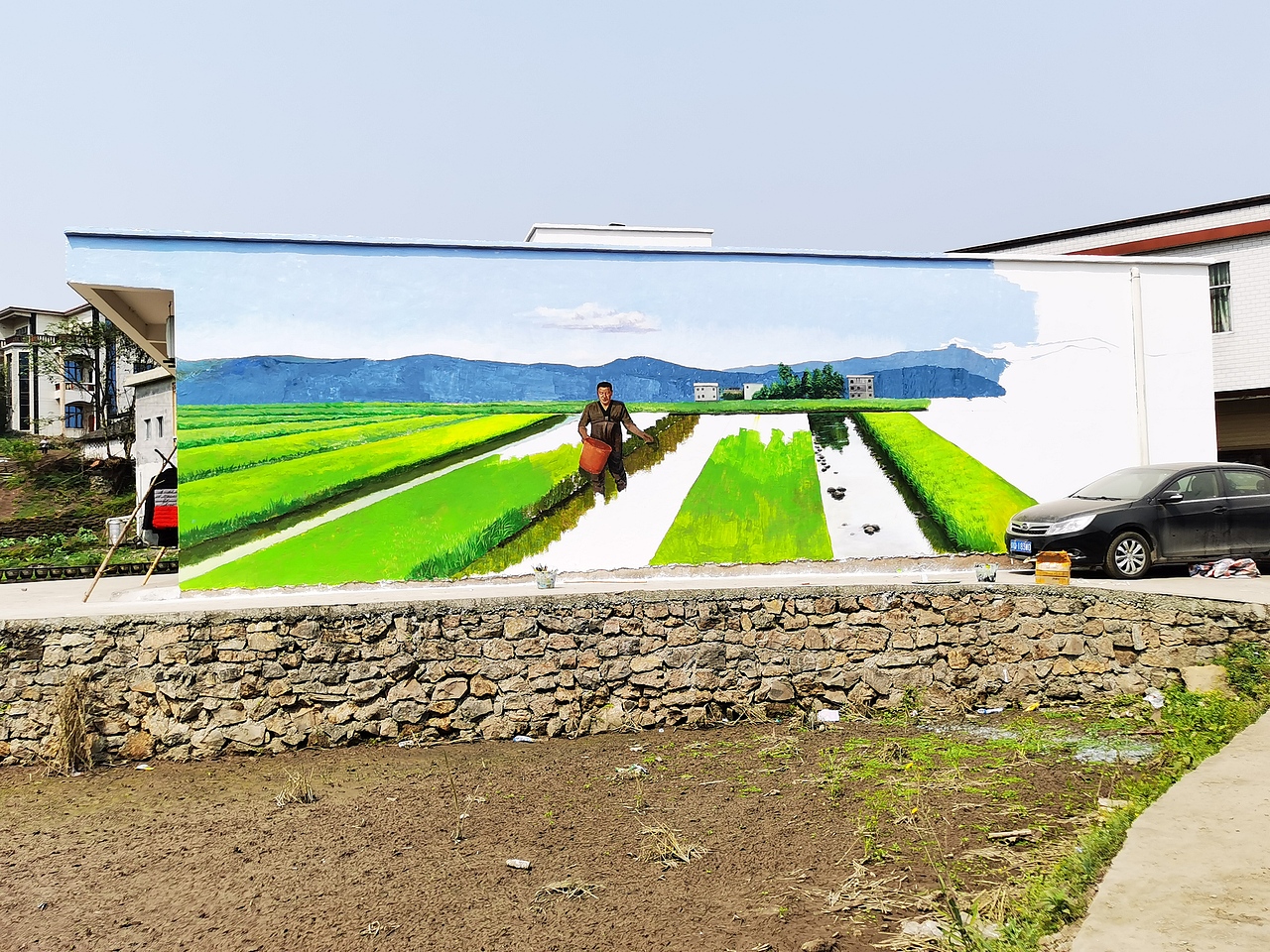 新农村墙绘,新农村壁画,乡村壁画,乡村文化墙