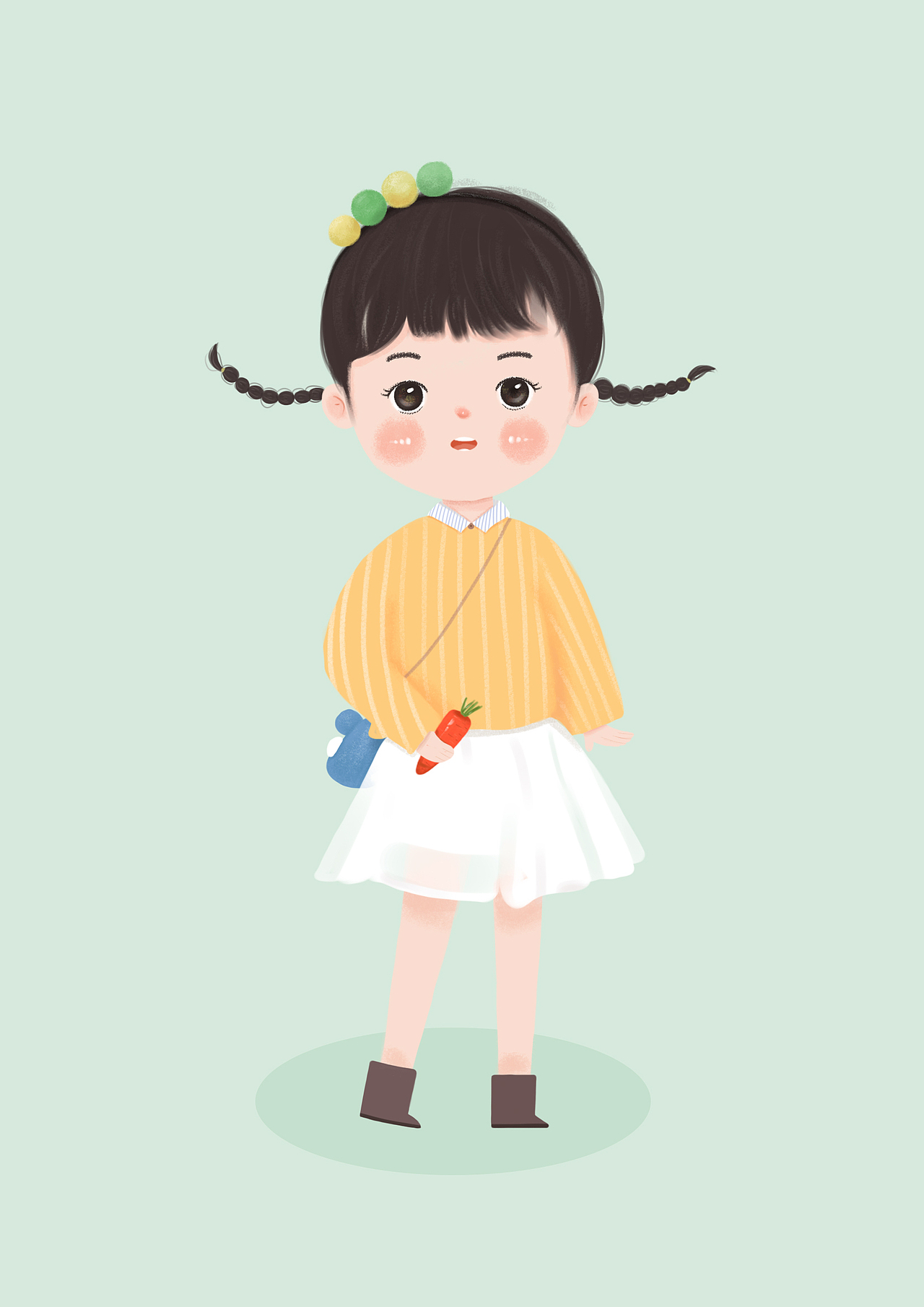 全身人物形象|插画|商业插画|芯子菇凉_原创作品-站酷zcool