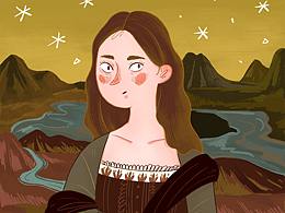 世界名画系列-蒙娜丽莎