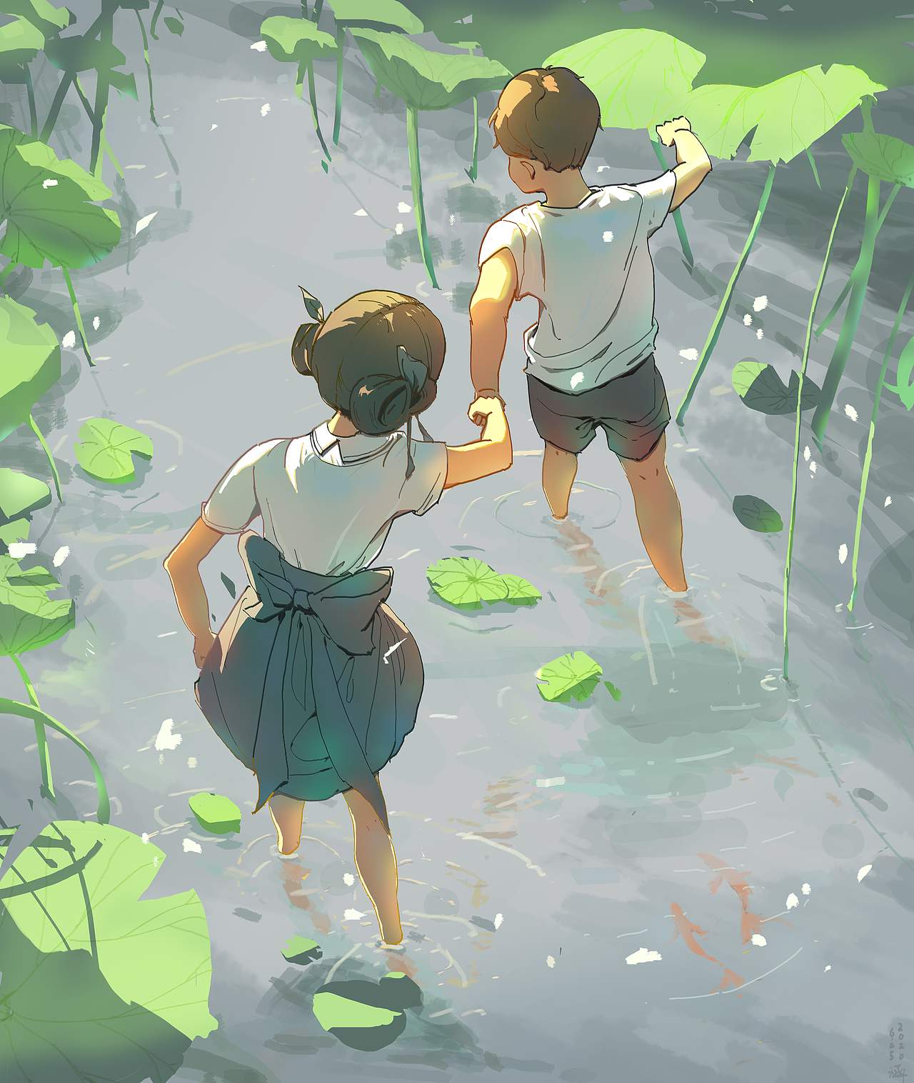 荷塘（图ZMjMyNDYxMzcy） - 创作习作 - 站酷设计师壹拾六16原创素材 - 站酷ZCOOL