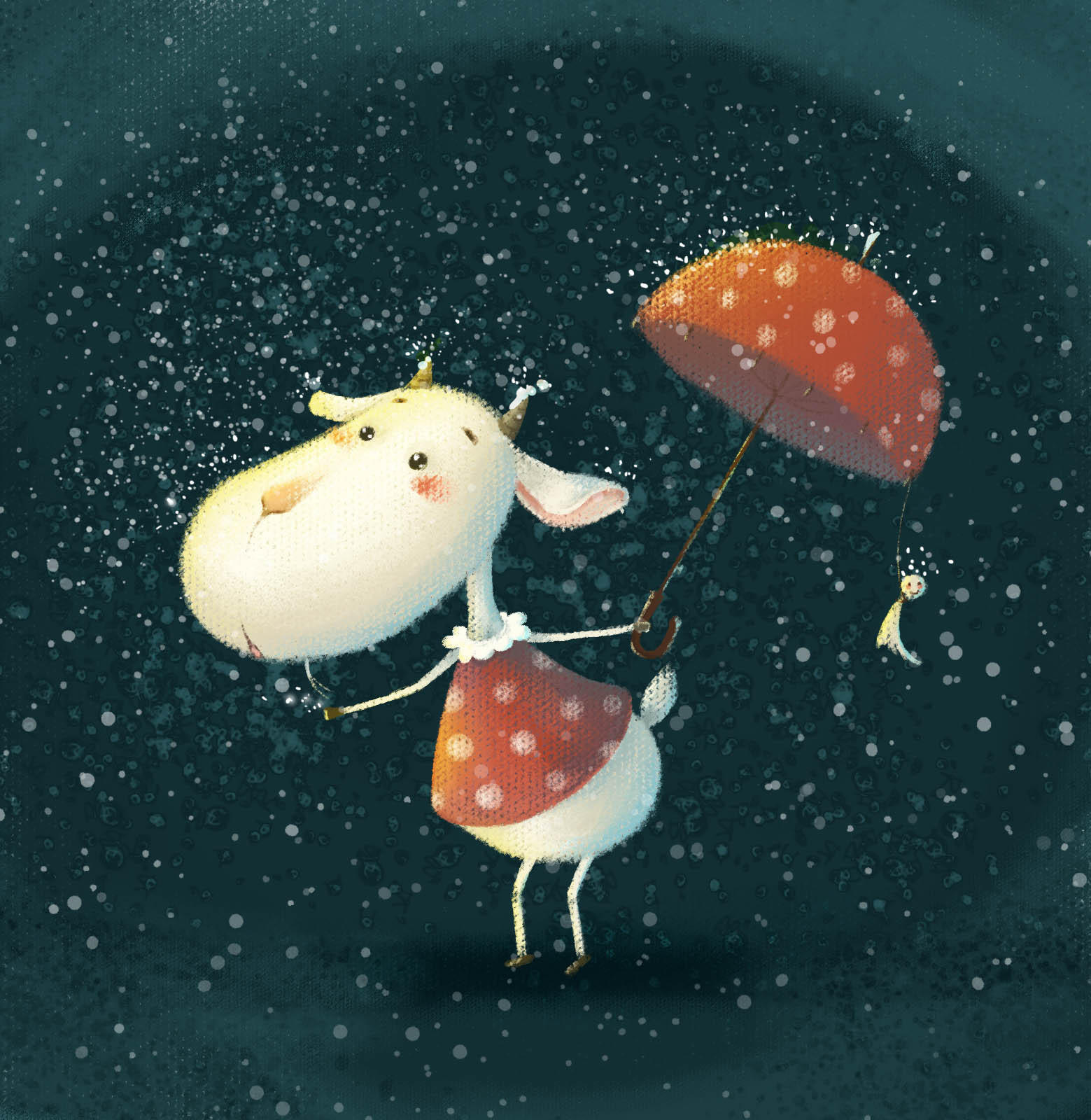 萌萌的羊咩咩妹纸|插画|儿童插画|斑马马 - 原创作品 - 站酷 (zcool)