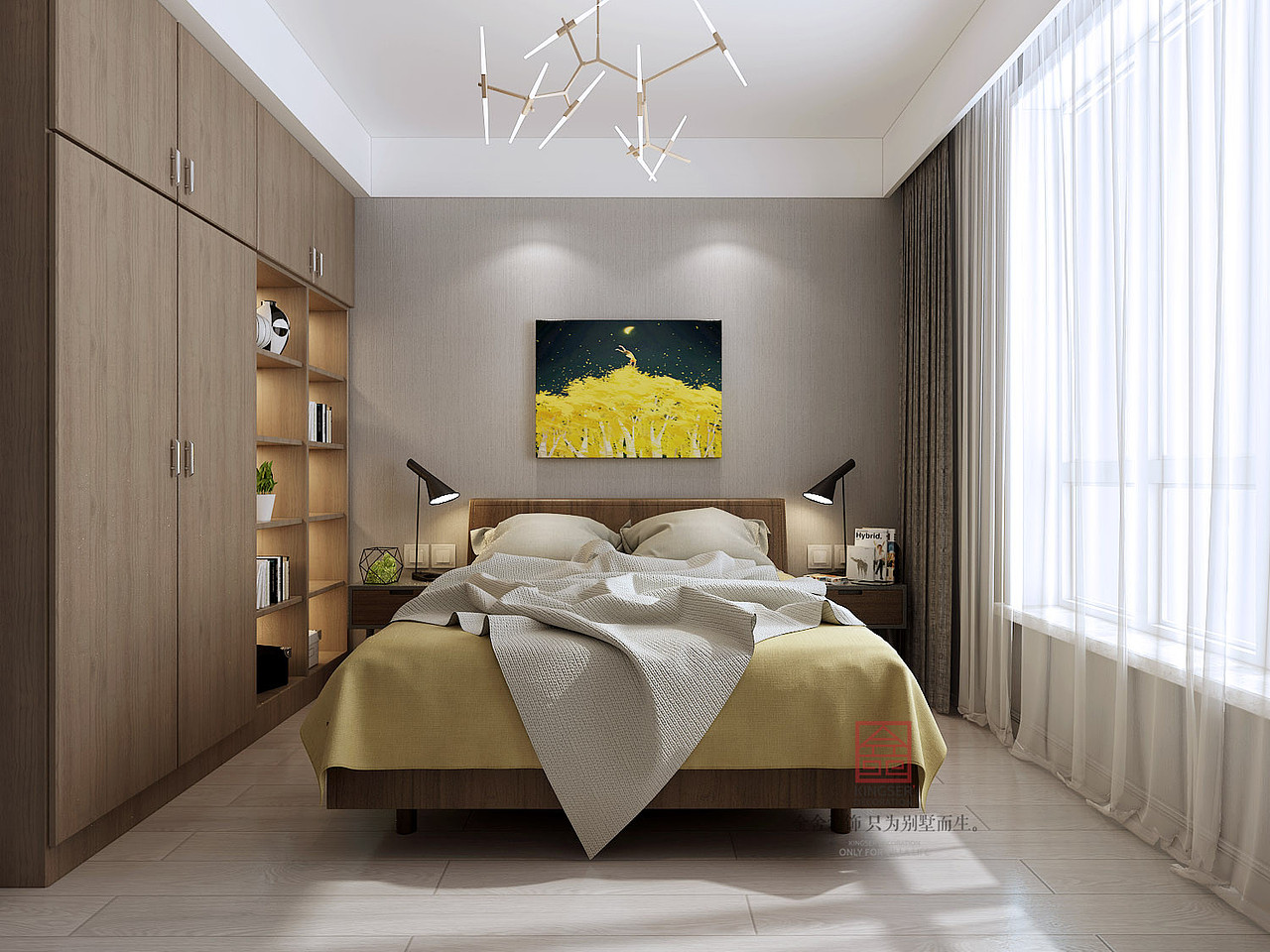 【林荫大院装修】-林荫大院130平港式风格装修