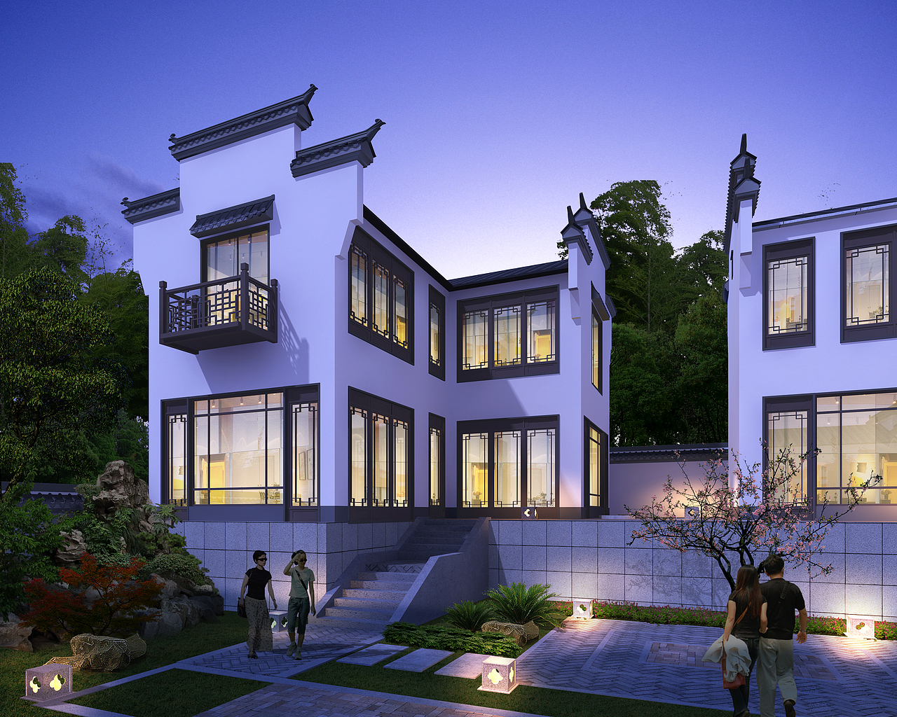 徽派建筑|空间|建筑设计|沐沐17354037291_原创作品-站酷zcool