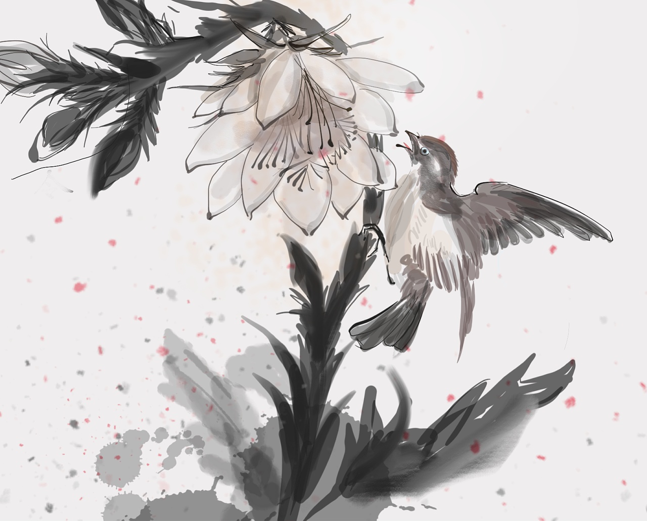 sketchbook临摹小品画儿