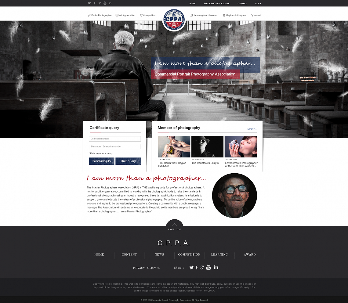 C.P.P.A 商业人像摄影协会网站（图ZMjE5NzkwNDky） - 企业官网 - 站酷设计师A_BOY原创素材 - 站酷ZCOOL