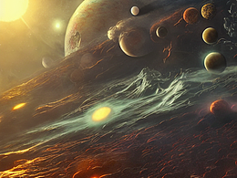 #AI創(chuàng)作實(shí)驗(yàn)室#破碎的行星