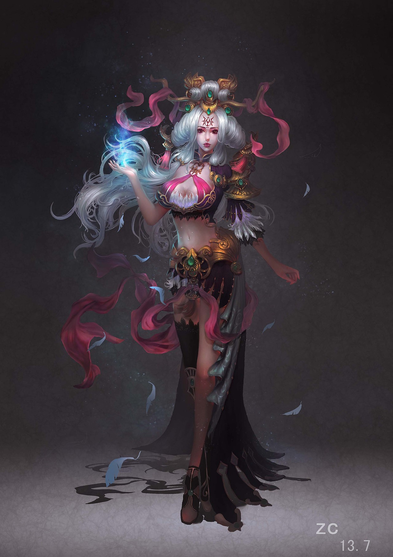 中国风-女法师一张