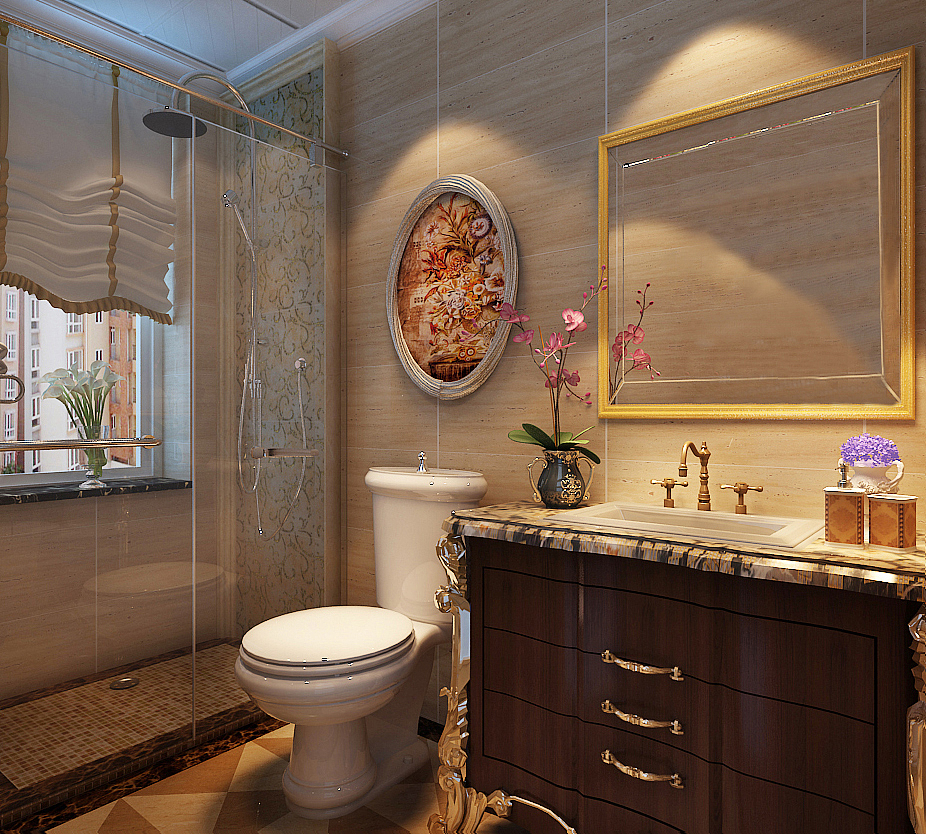 【盛邦大都會】-160㎡-三室兩廳-美式新古典（圖ZNjAwNDQwMDA=） - 家裝設計 - 站酷設計師金舍小曉Sunny原創(chuàng)素材 - 站酷ZCOOL