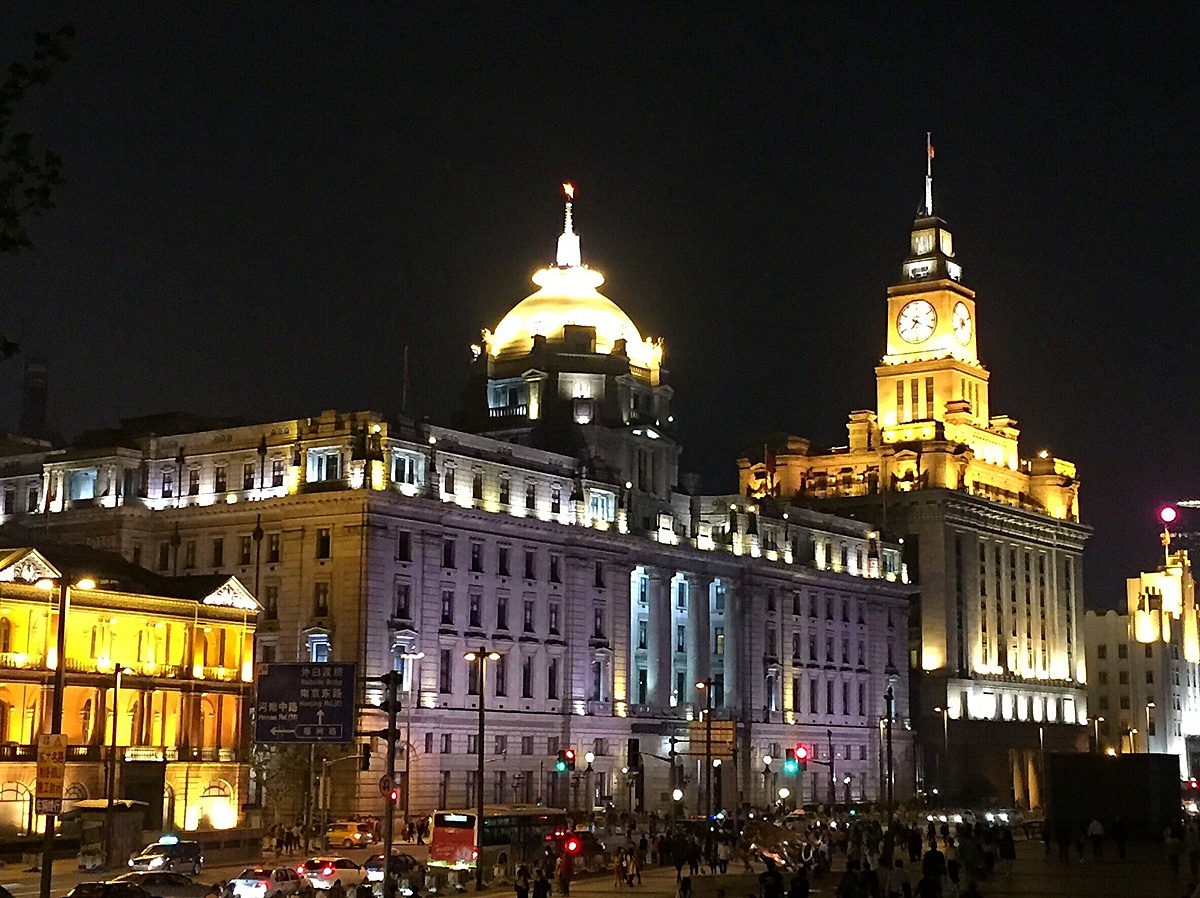 手机摄影夜上海