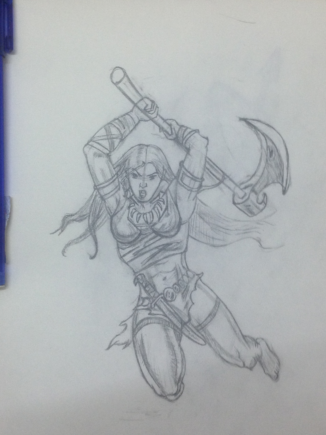 手绘-野蛮人系列|插画|艺术插画|是鹿__原创作品-站酷zcool