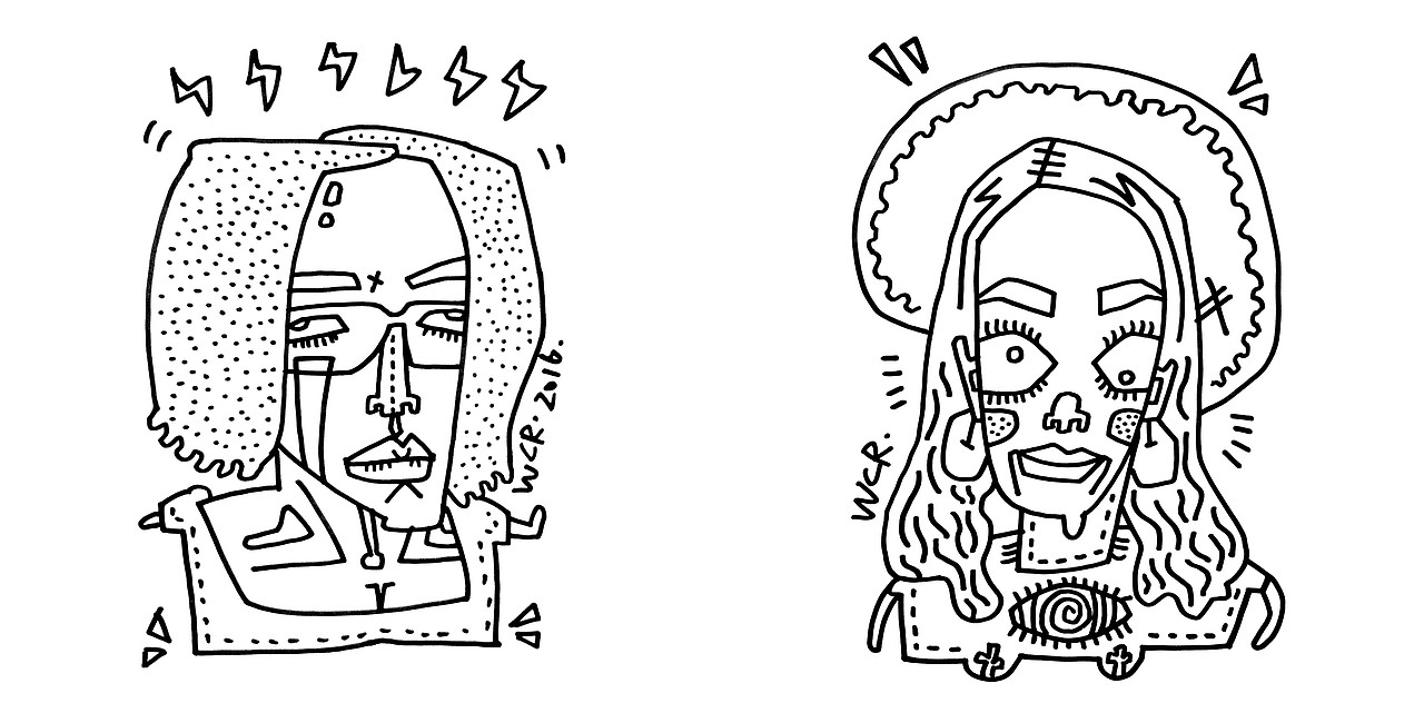 FaceDoodle│怪相涂鸦（图ZNjQ1ODE2NjA=） - 艺术插画 - 站酷设计师王晨睿原创素材 - 站酷ZCOOL