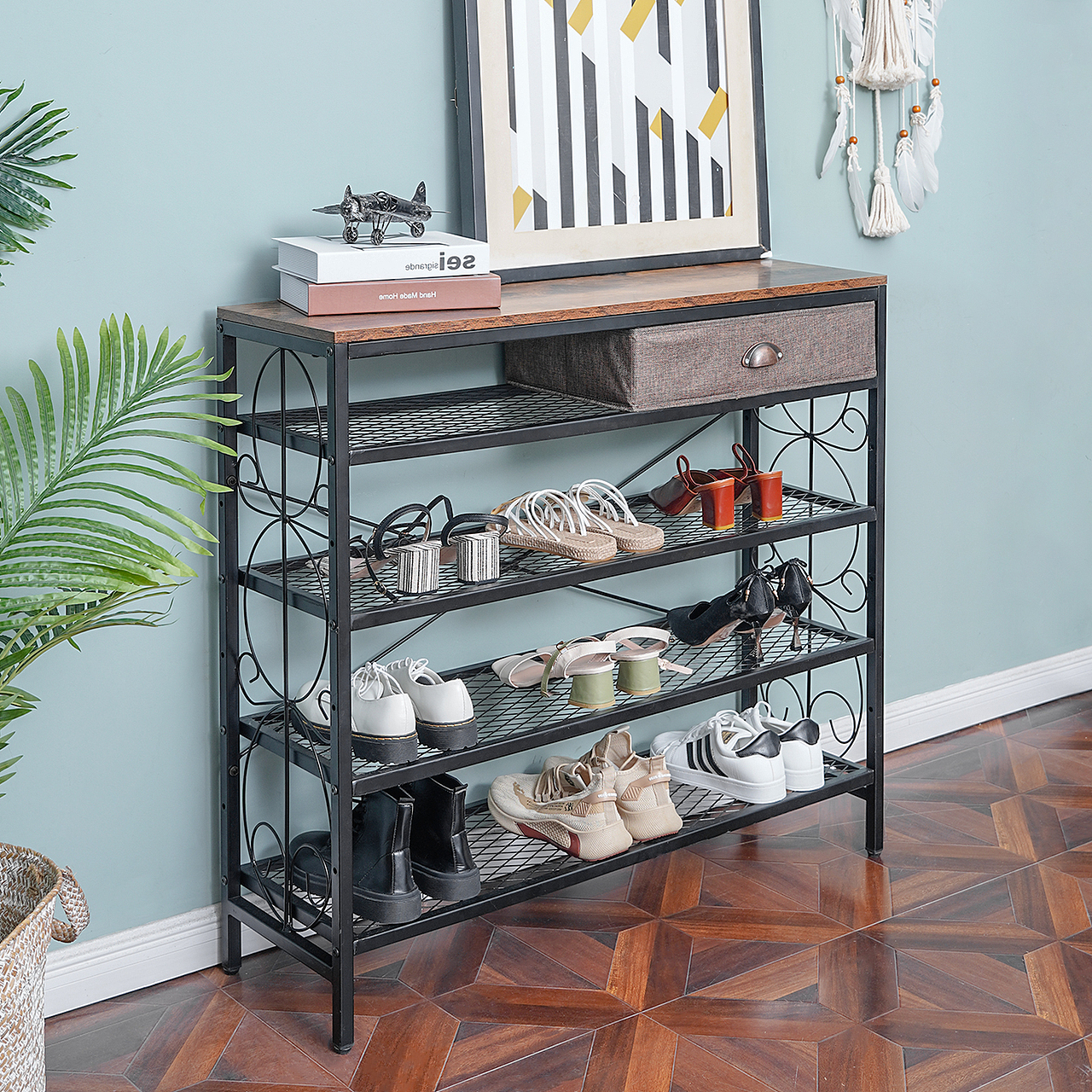 家用四层鞋架-亚马逊主图图片