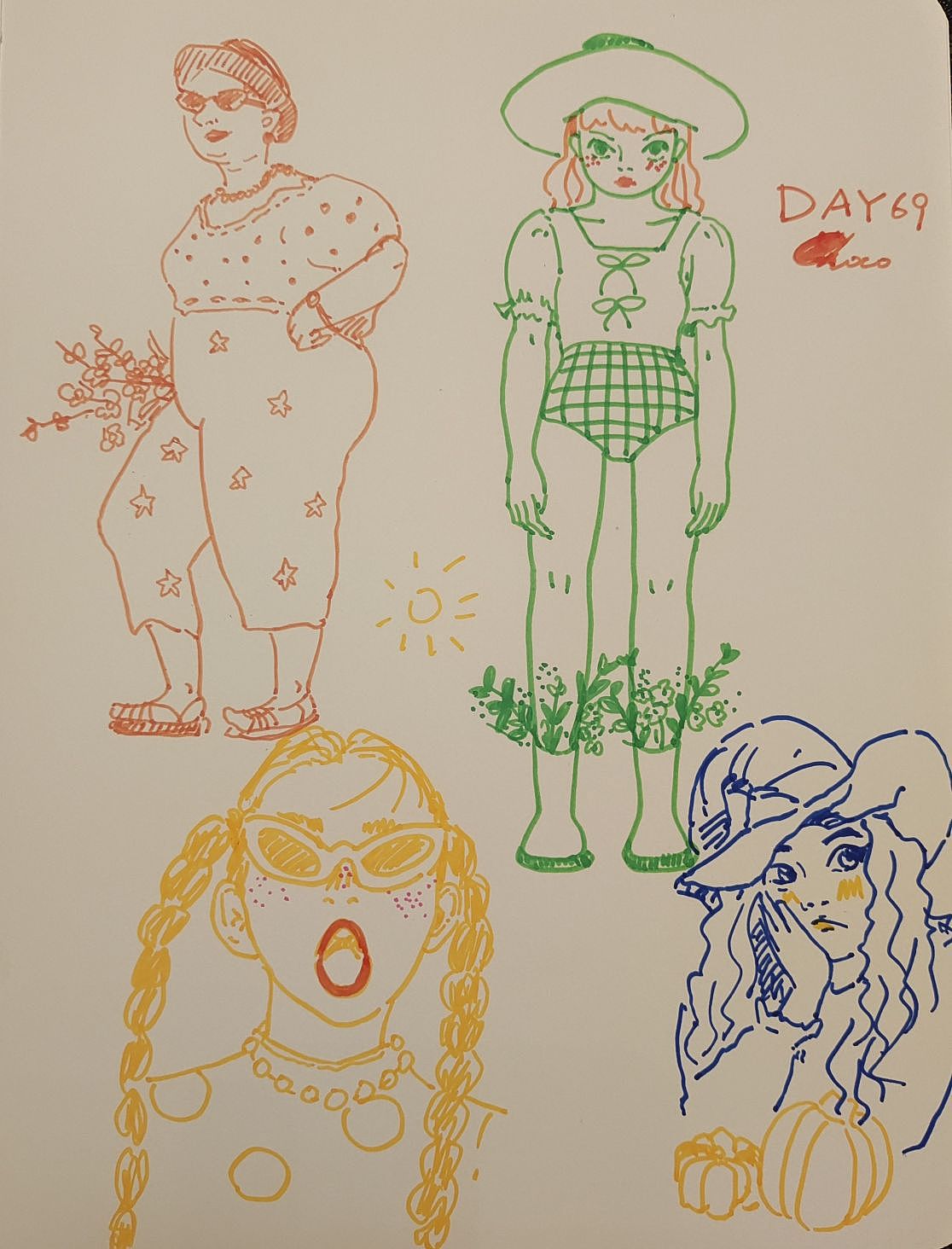 人生的意义在于快乐画画!速写day61-70总结（图ZMzQzOTQ3OTc2） - 绘画 - 站酷设计师Joan97原创素材 - 站酷ZCOOL