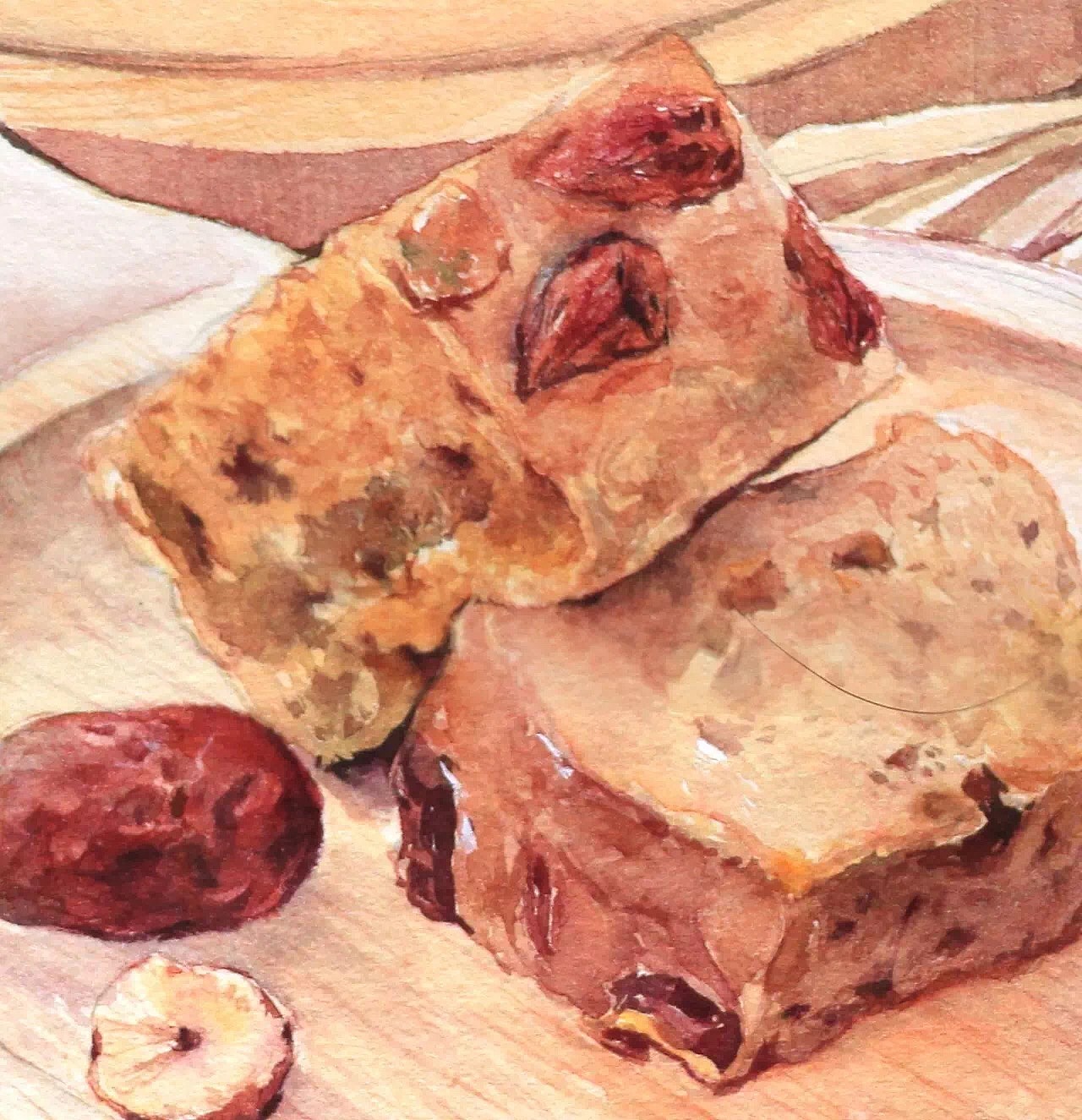 【近期水彩作品-已商用】水彩美食