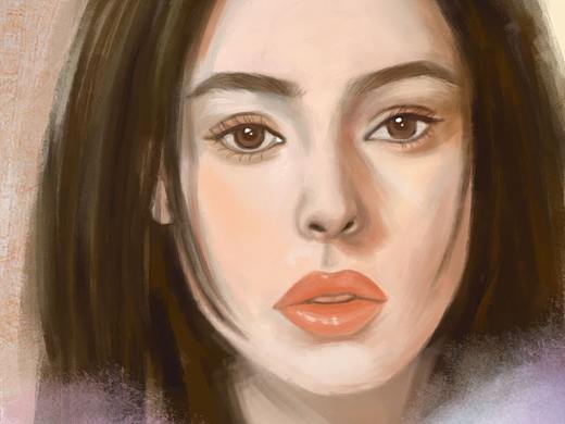 画个美女~