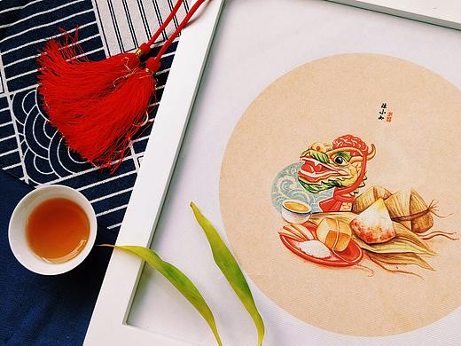 潮汕时节食俗插画