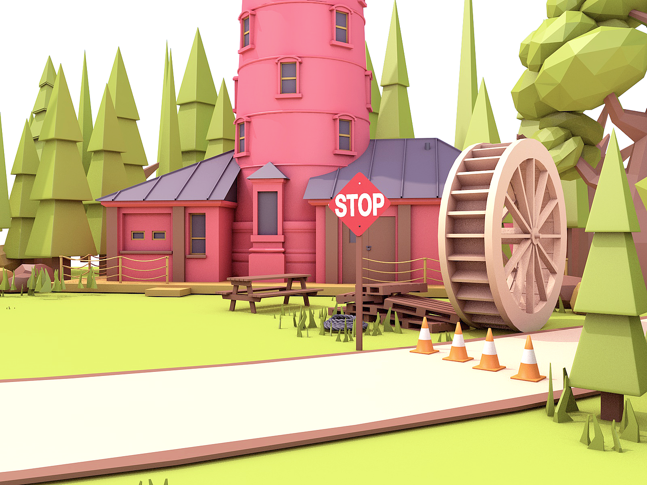 小森林（图ZMTE3NDQ4MzQw） - 场景 - 站酷设计师熊熊小居士原创素材 - 站酷ZCOOL