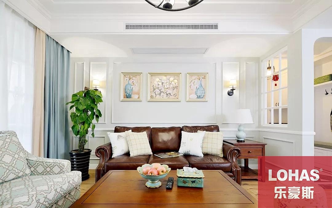 120㎡温馨美式风,玄关兼职衣帽间,吧台很巴适!