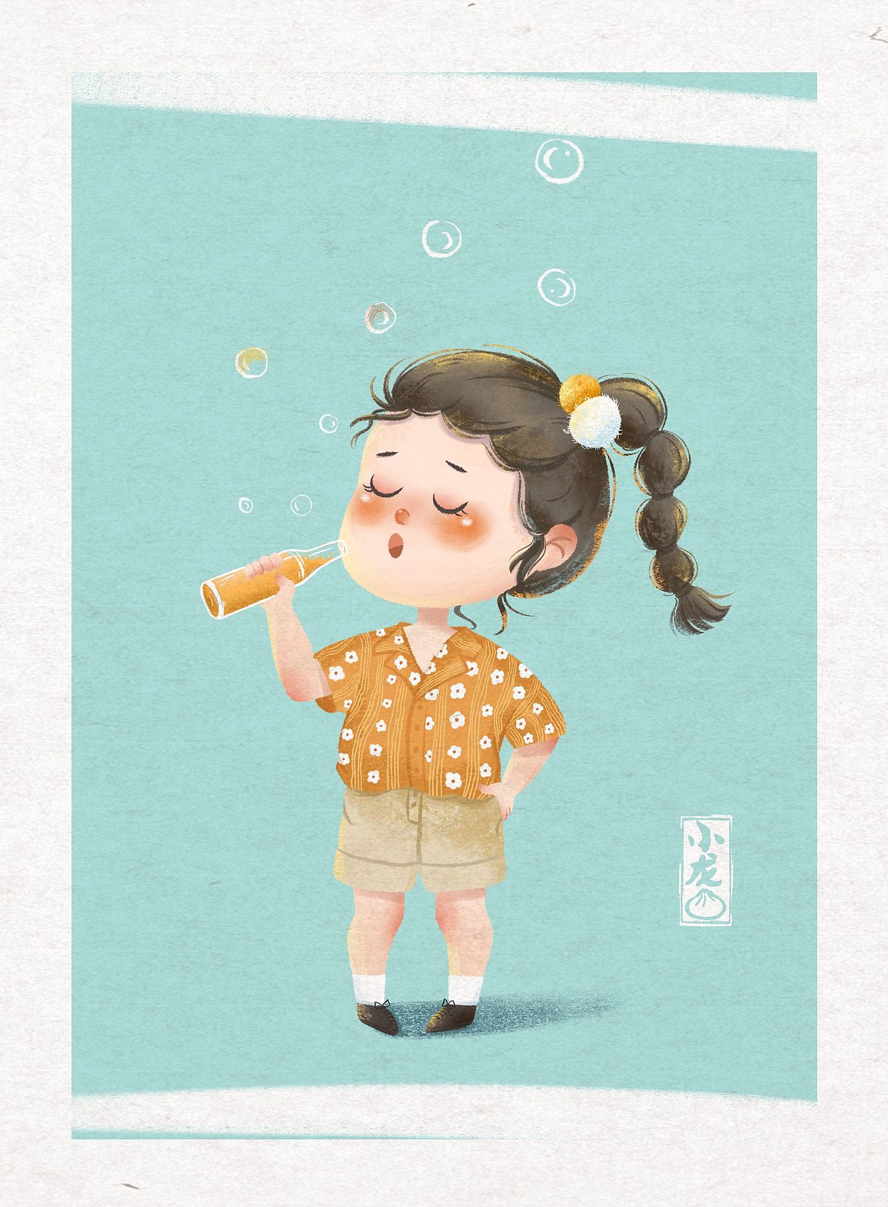 卡通人物儿童插画