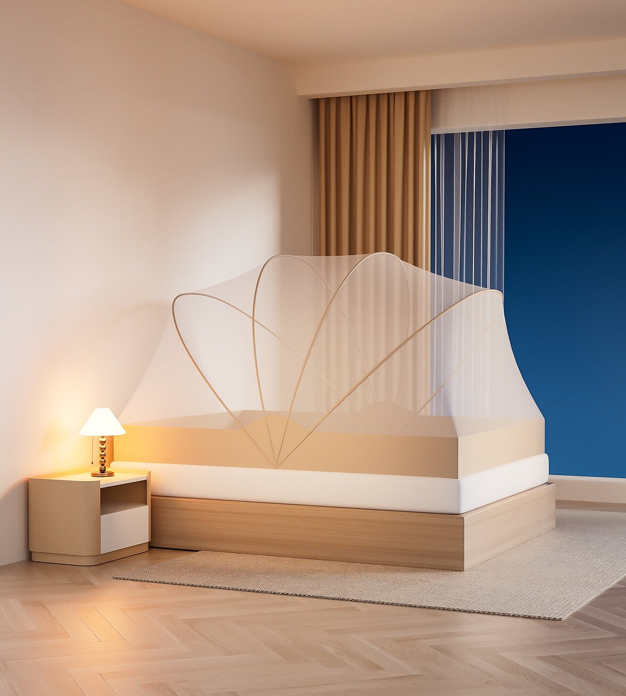 可折叠式蚊帐渲染（图ZMzY5NDI0NzA0） - 产品 - 站酷设计师陆离视觉原创素材 - 站酷ZCOOL