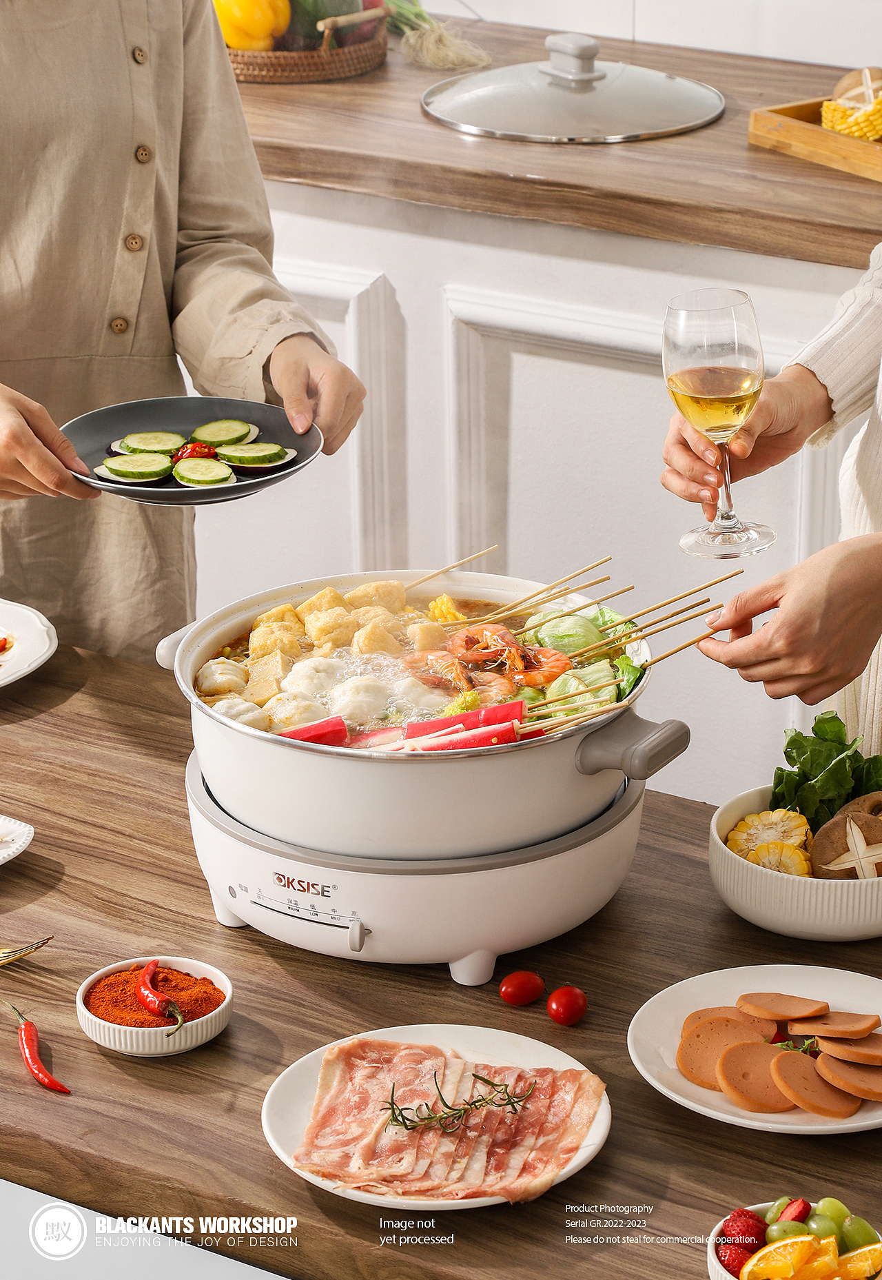 小家电拍摄 | 双耳电煮锅 ✖ Blcakants