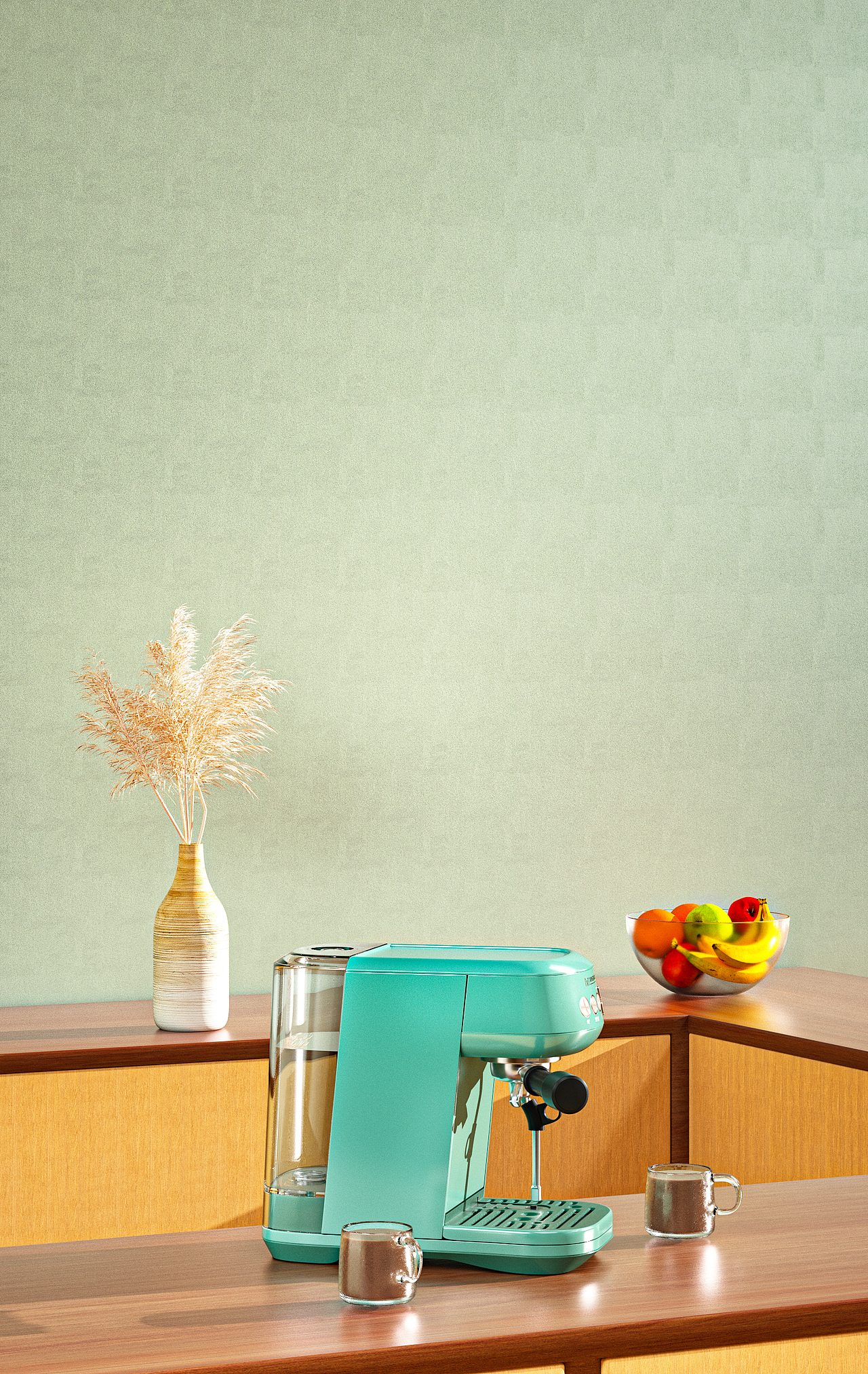 咖啡机产品渲染~~~【新手渲染】